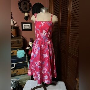 Vintage Malia Honolulu tropical Midi Dress